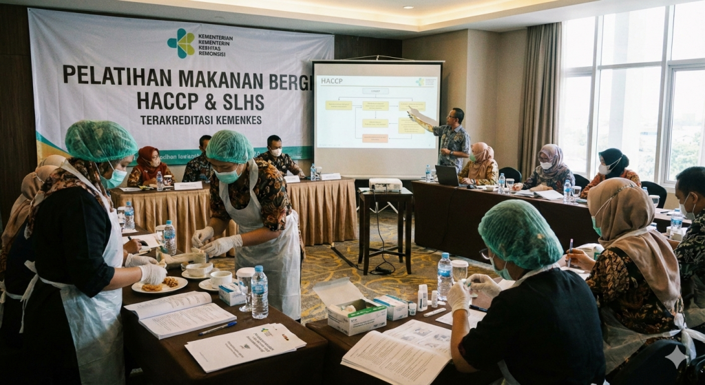 Pelatihan HACCP SLHS MBG Sertifikat Laik Higiene Sanitasi (SLHS) Standar dapur Makan Bergizi Gratis